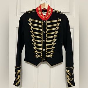 Alice by Temperley Game Jacket Red Black & Gold Size 2